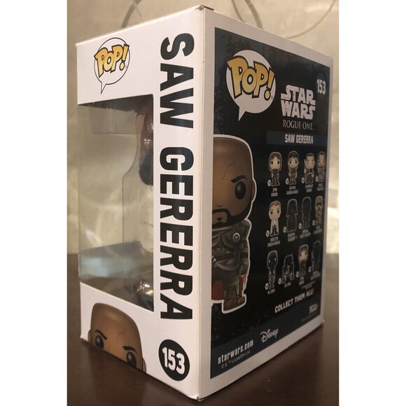 Funko Pop Star Wars Rogue One Saw Gerrera #153 Walmart Exclusive Vinyl Figure - Picture 6 of 10